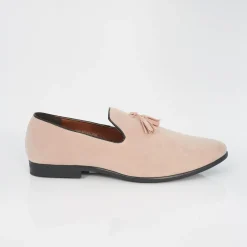 Brave Soul Faux Suede Loafer in Pink