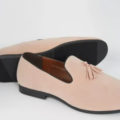 Brave Soul Faux Suede Loafer in Pink