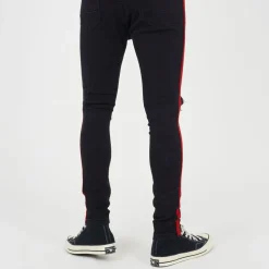 Brave Soul Fit Jeans With Contrast Side Seam Tape Detail in Grey