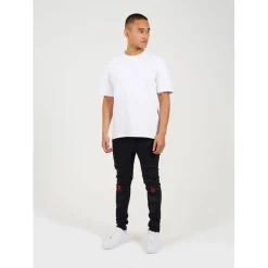 Brave Soul Jean With Contrast Panels in Grey