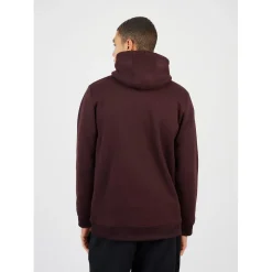 Brave Soul Regular Fit Cross Over Hooded Sweatshirt in Red