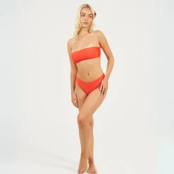 Brave Soul Rise Bikini Bottoms in Red