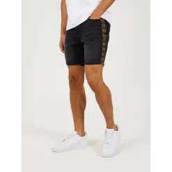 Brave Soul Shorts With Side Seam Detail in Grey