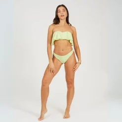 Brave Soul Structured Bikini Top in Green
