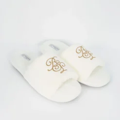 Brave Soul Toe Slipper in White