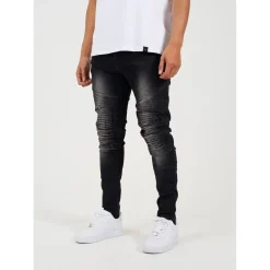 Brave Soul Wash Biker Jean in Grey