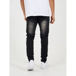 Brave Soul Wash Biker Jean in Grey