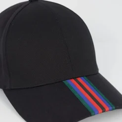 Brave Soul With Stripe Detail in Black