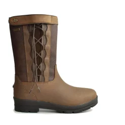 Brogini Tetbury Short Waterproof Laced Country Boots in Brown