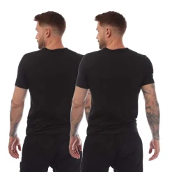 Calvin Klein 2 Pack of Essential Crew T-Shirts in Black