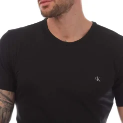 Calvin Klein 2 Pack of Essential Crew T-Shirts in Black