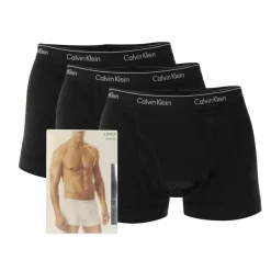 Calvin Klein 3 Pack of Low Rise Trunks in Black
