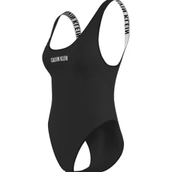 Calvin Klein Back One Piece Swimsuit in Black