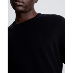 Calvin Klein Crew Neck Pullover Sweater in Black