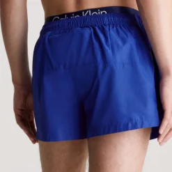 Calvin Klein Double Waistband Swim Shorts in Blue