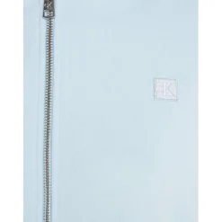 Calvin Klein Jeans Badge Zip Through Hoodie in Blue