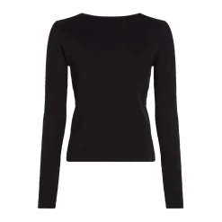 Calvin Klein Jeans Label Sweater Cardigan in Black