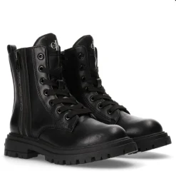 Calvin Klein Jeans Lace Up Combat Boots in Black