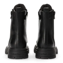 Calvin Klein Jeans Lace Up Combat Boots in Black