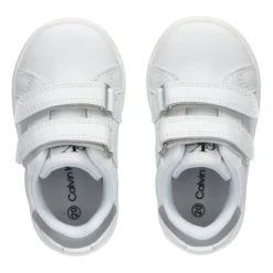 Calvin Klein Jeans Low Top Velcro Sneakers in White