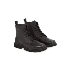 Calvin Klein Jeans Mid Laceup Boot Lth in Black