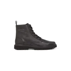 Calvin Klein Jeans Mid Laceup Boot Lth in Black