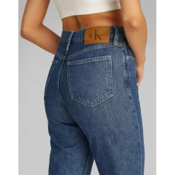 Calvin Klein Jeans Rise Straight Jeans in Blue