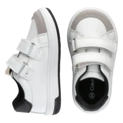 Calvin Klein Jeans Velcro Low Top Sneakers in White