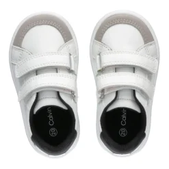 Calvin Klein Jeans Velcro Low Top Sneakers in White