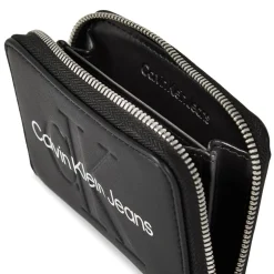 Calvin Klein Jeans Zip Around Purse in Black