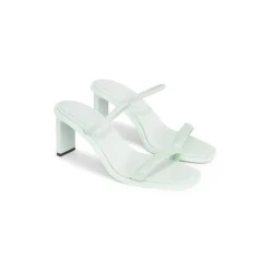 Calvin Klein L Heel Mule Slides in Green