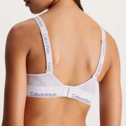 Calvin Klein Lightly Lined Bralette in Purple