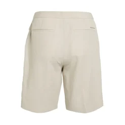 Calvin Klein Linen Bermuda Shorts in Beige