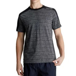 Calvin Klein Logo Mesh Gym T-Shirt in Black