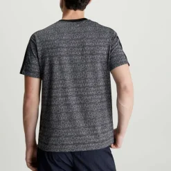 Calvin Klein Logo Mesh Gym T-Shirt in Black