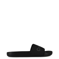Calvin Klein Logo Sliders in Black