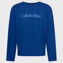 Calvin Klein Long Sleeve Lounge T-Shirt in Blue