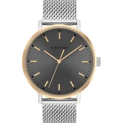 Calvin Klein Mesh Analogue Watch in Silver