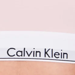 Calvin Klein Modern Cotton Logo Bralette in Pink