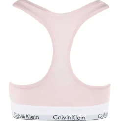 Calvin Klein Modern Cotton Logo Bralette in Pink