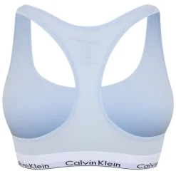 Calvin Klein Modern Cotton Logo Bralette in Blue