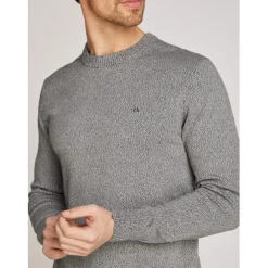 Calvin Klein Over Crew Neck Sweater in Black