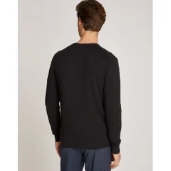 Calvin Klein Pique Structure Sweater in Black
