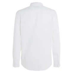 Calvin Klein Regular-Fit Linen Cotton Shirt in White