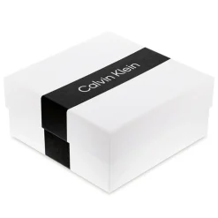 Calvin Klein Stainless Steel And Grey Metal Bracelet in Silver