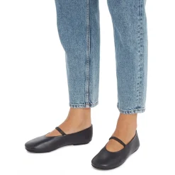 Calvin Klein Strap Ballerina Pumps in Black