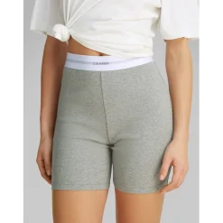 Calvin Klein Stretch Rib Lounge Shorts in Grey