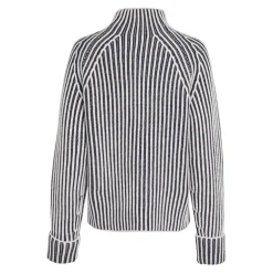 Calvin Klein Wool Two Tone Stripe Sweater in Grey