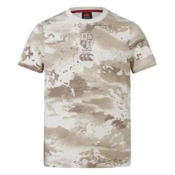 Canterbury British And Irish Lions Camo T-Shirt 2025 Juniors in Brown