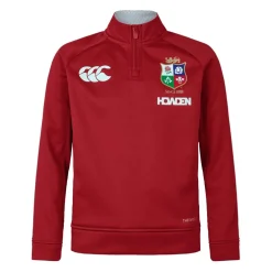 Canterbury British And Irish Lions 2024 Quarter Zip Fleece Juniors in Red